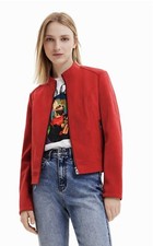 Desigual Suede Effect Jacket Usa Large Desigual Xl