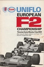 THRUXTON EUROPEAN F2 CHAMPIONSHIP 3rd APRIL 1972 PROGRAMME WON RONNIE PETERSON