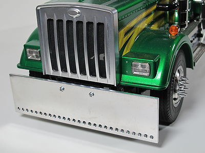 Aluminum Astyle Front Bumper + Front Hood Grill Tamiya R/C 1/14 Semi King Hauler