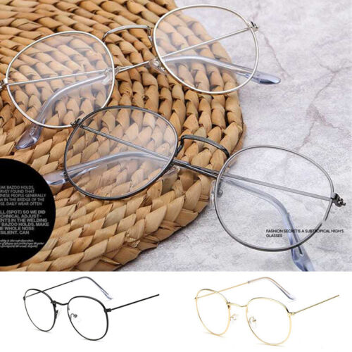 Gafas de colección ovaladas redondas transparentes retro retro moda metal nerd - Imagen 1 de 12