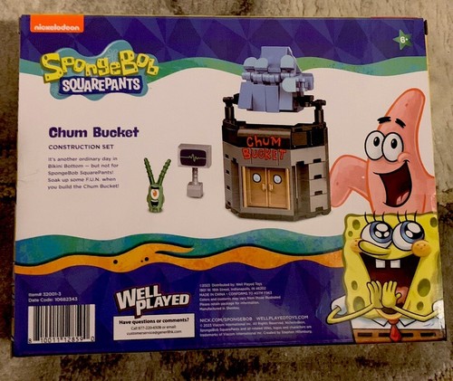Spongebob Squarepants Chum Bucket Construction Set 75 Pieces NEW - Picture 2 of 2