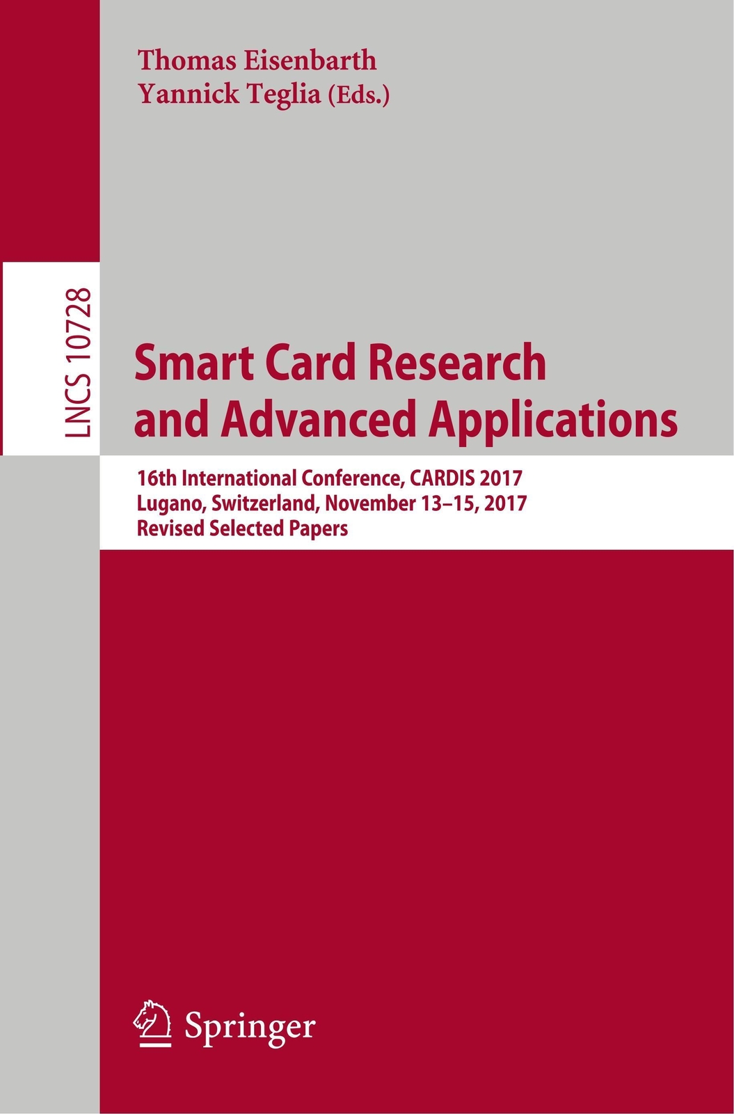 Thumbnail - Yannick Teglia (u. A.) | Smart Card Research And Advanced Applications