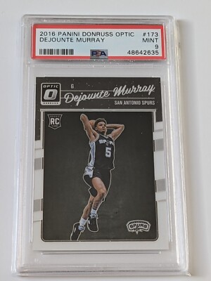 Panini Donruss Optic 2016 Dejounte Murray Spurs Rookie RC NBA PSA 9