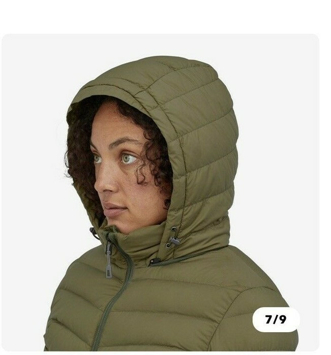 NWT $349 W's PATAGONIA Silent Down Hood Parka Basin Green NWT $349 W's PATAGONIA Silent Down Hood Parka Basin Green