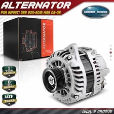 Alternator for Infiniti G25 2011-2012 M35 2006-2008 150A 12V CW 6-Groove Pulley