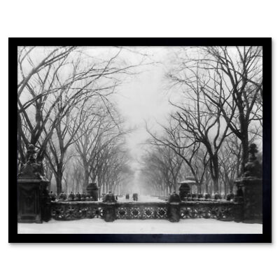New York City Central Park Vintage Foto Wandbild Kunstdruck gerahmt 12x16