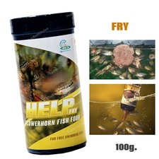Flowerhorn Cichlid Fish Food - Yellow - Free Swimming Frys Floating Pellets 100g
