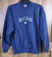 Vintage 90s UNC North Carolina Tar Heels Hanes Heavyweight Crewneck Large