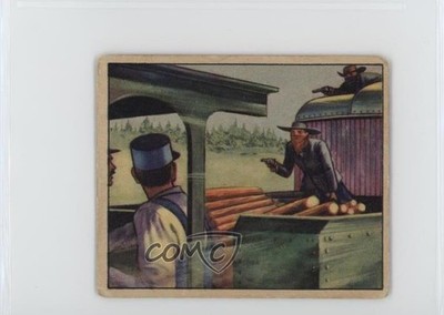 1949 Bowman Wild West Winning the West Train Robbery #A-31 hw6