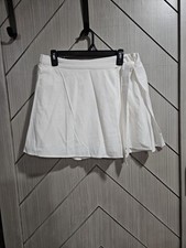 A New Day White Skirt Wrih Wrap Around Look, Size Medium