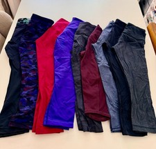 Lululemon Women’s Cropped Leggings Lot – 9 Pairs – Excellent Condition
