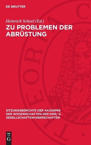 Zu Problemen Der Abrüstung (Hardback)