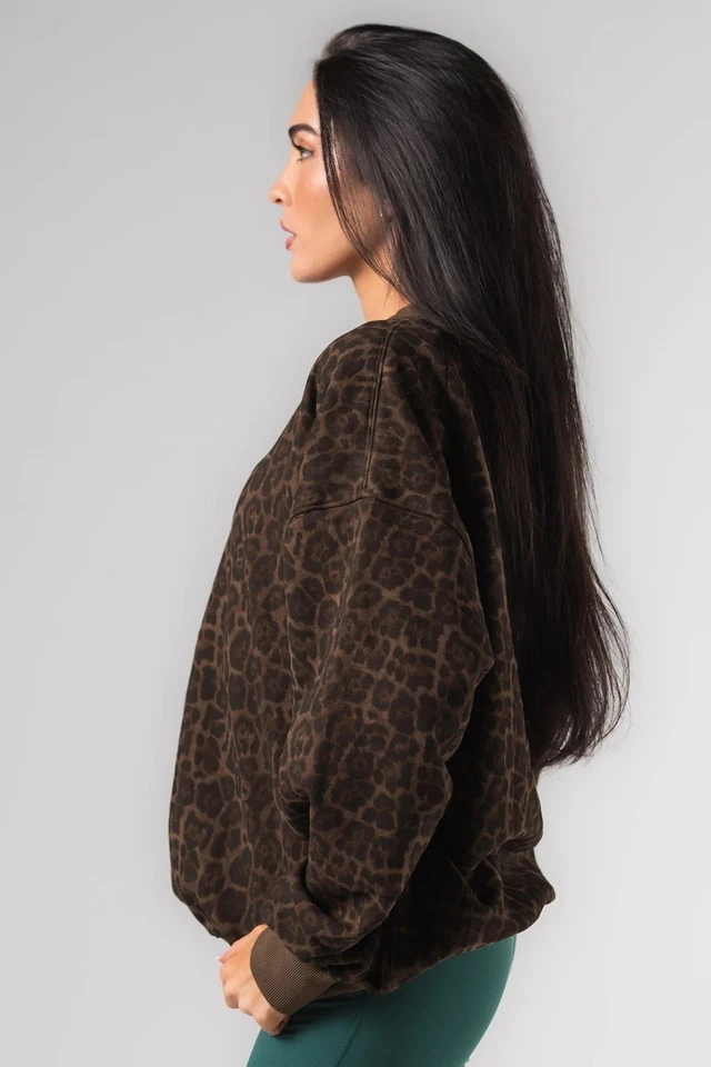 Talla S/M - Acta Wear Essential Cuello Redondo Estampado Leopardo Limitado NUEVA PREVENTA Foto 2 de 4