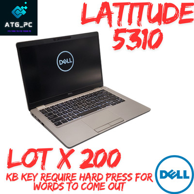 Lot 200 Dell Latitude 5310 Laptop i7-10th Gen No RAM/SSD/Charger Boot2BIO *READ