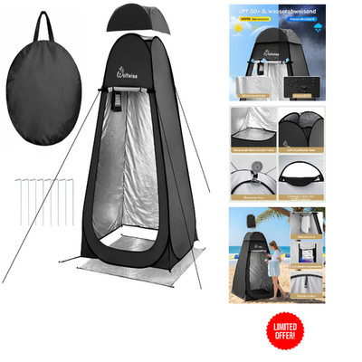 WolfWise Pop-Up Umkleidezelt mit UV-Schutz 50 und Wasserabweisend