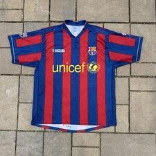 FC Barcelona 2007 2008 Home Football Shirt Soccer Jersey Remini Size XL