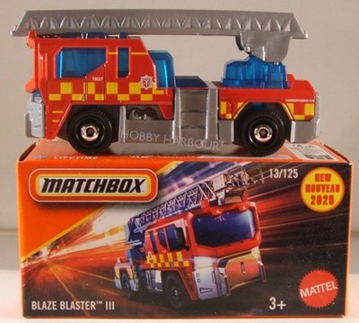 MATCHBOX POWER GRABS #13 Blaze Buster III fire truck, 2025 issue (NEW in BOX)