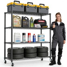 Heavy Duty Metal Shelves 4/7-Tier Wire Shelvi...