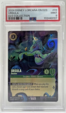 2024 Disney Lorcana EN D23 Ursula Deceiver PSA MINT 9 03/D23 - 102449107