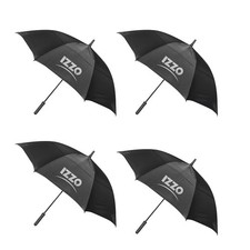 NEW Izzo Double Canopy Golf Black Umbrella 56" - 4 Pack