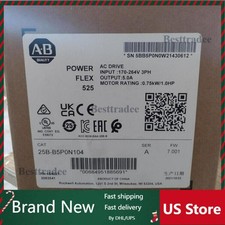 Allen-Bradley 25B-B5P0N104 Powerflex 525 1HP Drive 25BB5P0N104 NEW AND SEALED