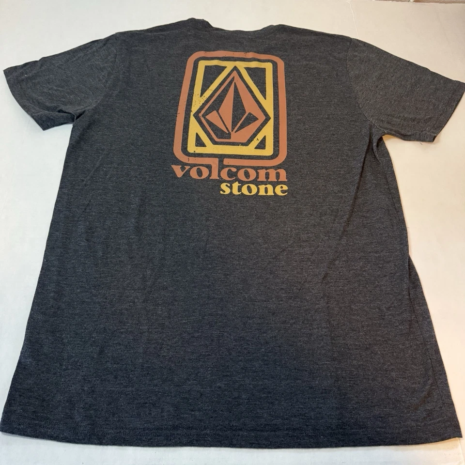 Volcom T-Shirt Mens Large Modern Fit Graphic Tee Gray Short Sleeve Used Surf - Image 3 of 4
