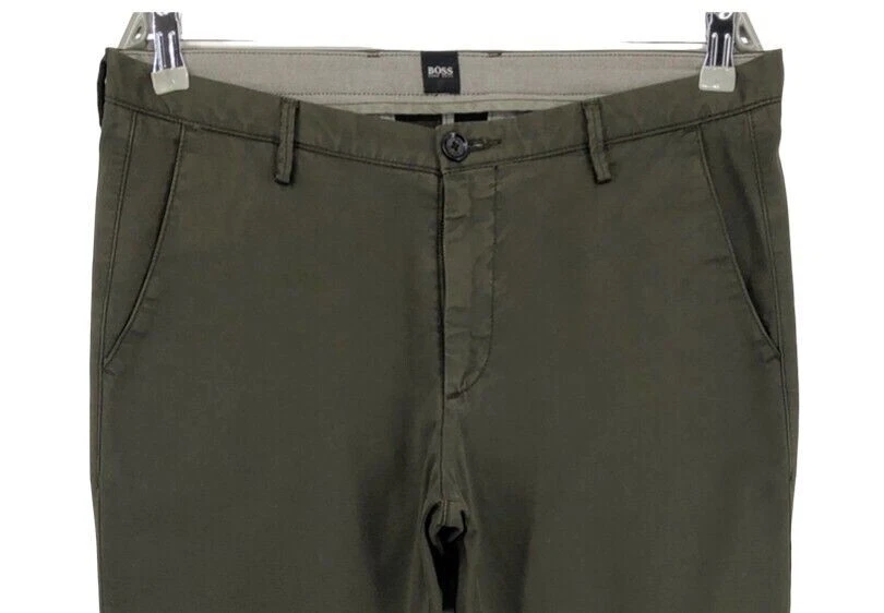 HUGO BOSS Hombre Rice3 Delgado Chino Pantalones Talla W32 L32 - Imagen 3 de 4