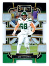 Joe Tippmann 2023 Panini Select #78 Rookie Black Green Die Cut Prizm
