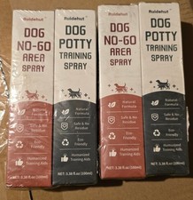 4 Pack Ruidehut Dog No-Go Area Potty Training Spray Set Exp 03/26