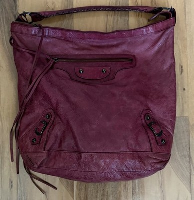 Balenciaga Grenat  Classic Day Hobo Handbag