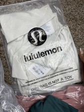 Lululemon white Set Women's Size 8 Jacket flare Pants Activewear