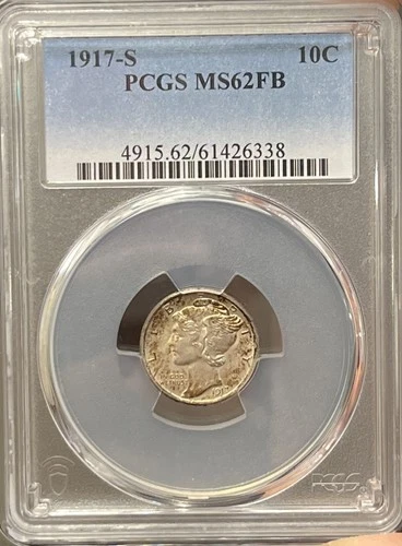 1917-S Mercury Dime MS62 FB