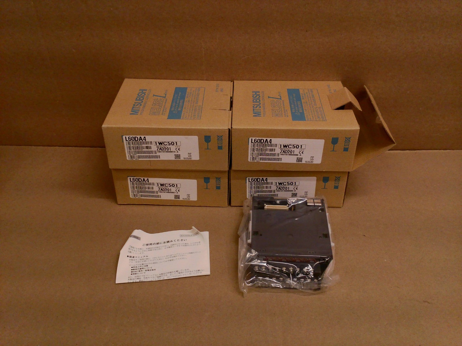 L60DA4 Mitsubishi PLC NEW In Box L-Series 4 Point Analog Output Unit Module Card