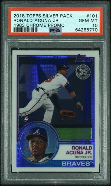 Topps Baseball 2018 Season Ronald Acuña Jr. Sports Trading Cards