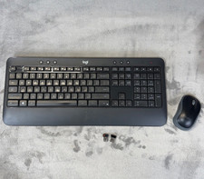 Logitech Advanced Wireless Combo Keyboard K540  Mouse M185  TESTED  WORKS 