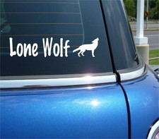 Lone Wolf Wolves Graphic Funny Decal Sticker Art Car Wall Lone Wolf Wolves Graphic Funny Decal Sticker Art Car Wall