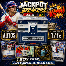 #1186 PYT 2026 Donruss Elite Baseball Hobby Box Break - Pick Your Team!