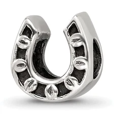 Silver Reflections Horseshoe Bead QRS3549
