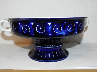Arabia Finland Ulla Procope Valencia 60's  fruit bowl D -23 H-12 cm handpainted