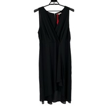 Standards & Practices dress Eliza sleeveless high low maxi black size 1X