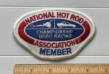 National Hot Rod Association Member NHRA Championship Drag Racing Patch Badge