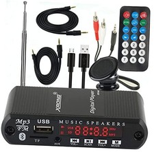Bluetooth Audio Receiver FM Radio,MP3 Digital Player,LED 4-Digital Display,SD