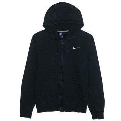 Nike Fleece-Hoodie Herren schwarz mit durchgehendem Reißverschluss M normale Passform