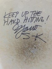 Janet Weiss Sleater Kinney Signed +Message Remo Drumhead Austin +MAGNET MAG #119