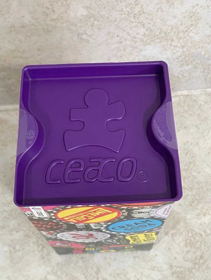 2016 Ceaco Puzzle Collage Soda Bottle Caps 550 Pieces 24” x 18” Made in USA NEW - Image 3 of 4