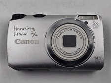 Canon PowerShot A3200 IS 14.1 MP Digital Camera Silver - Not Working