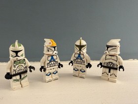 Star Wars LEGO Minifigure CLONE TROOPER PHASE ONE (4 troopers)- RARE