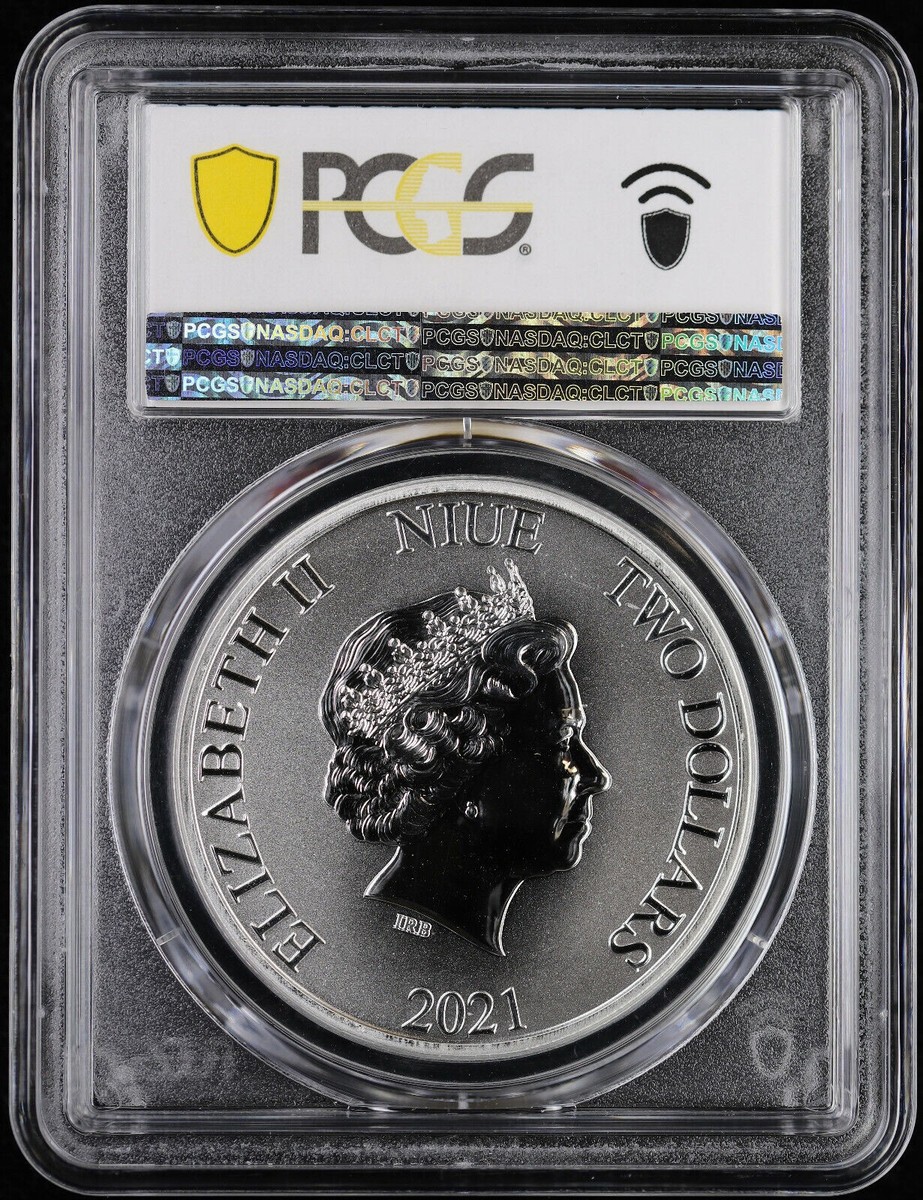 2021 Niue 1 oz Silver Batman $2 PCGS MS 69 DC Comics Justice