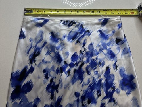 NWT La Ligne Bianca Skirt Silk Blue White Size S New $275 - Picture 6 of 9