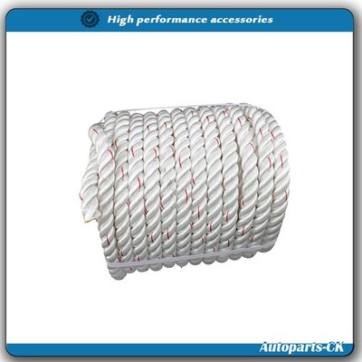 1inch × 120FT High Strength Braided Rope Breaking Strength 3400 Pounds White Red